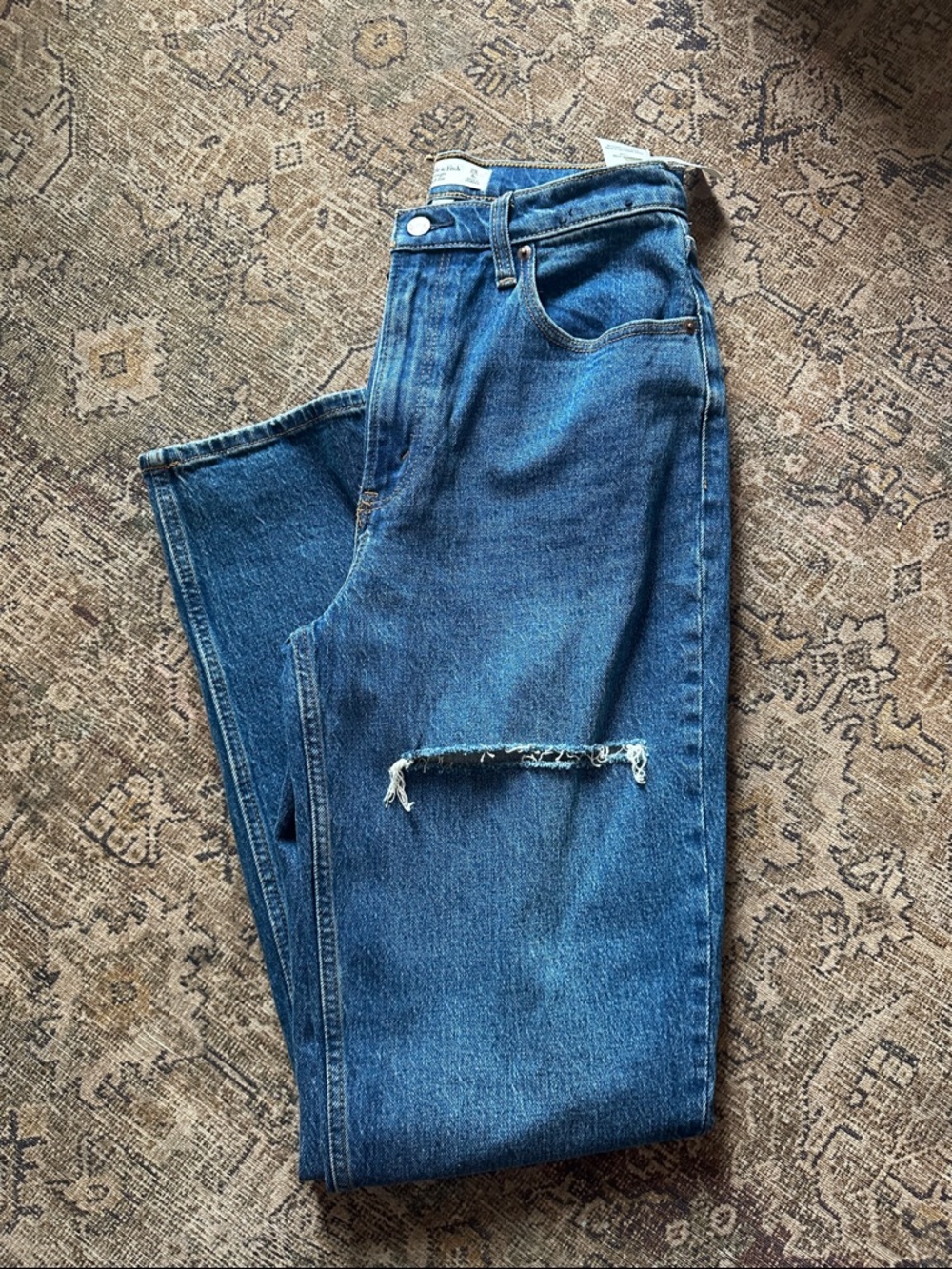 Abercrombie LONG Curve Love 90s Straight Jean NEW with tags SIZE 6L - Picture 6 of 6